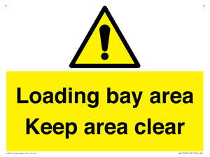 Loading bay area Keep area clear